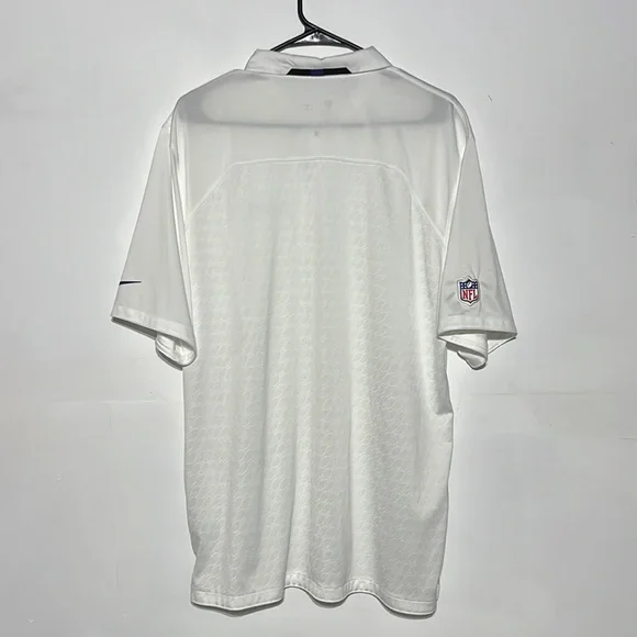 Nike White Baltimore Ravens Dri-Fit Polo Size L - Picture 10 of 10